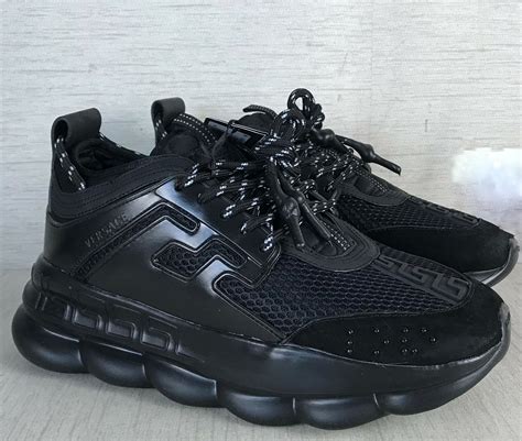 versace sneakers chain reaction black|versace chain reaction pandabuy.